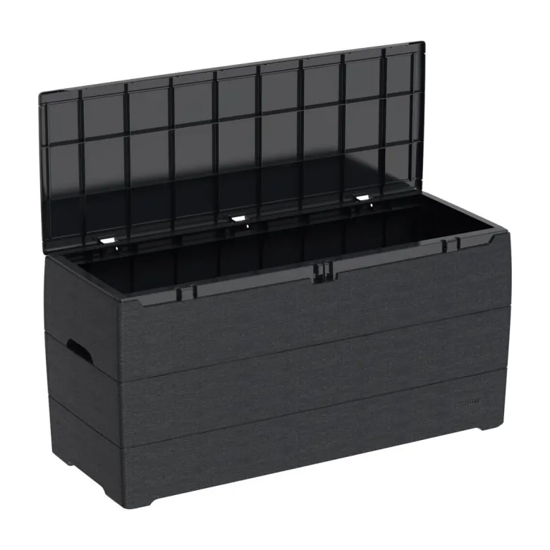 VCM Aufbewahrungsbox Durabox grau Kunststoff B/H/L: ca. 117x56x45 cm