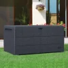 VCM Aufbewahrungsbox Durabox grau Kunststoff B/H/L: ca. 70x63x130 cm