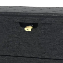 VCM Aufbewahrungsbox Durabox grau Kunststoff B/H/L: ca. 70x63x130 cm
