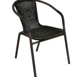 VCM Balkon-Set braun Polyrattan B/H/T: ca. 53x73x60 cm