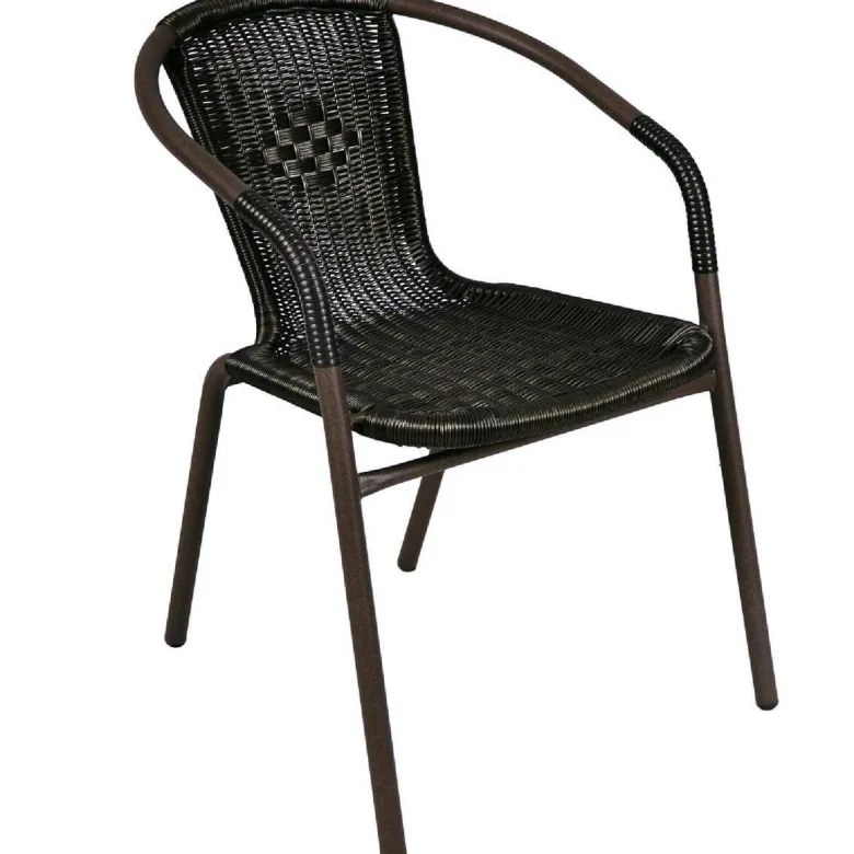 VCM Balkon-Set braun Polyrattan B/H/T: ca. 53x73x60 cm