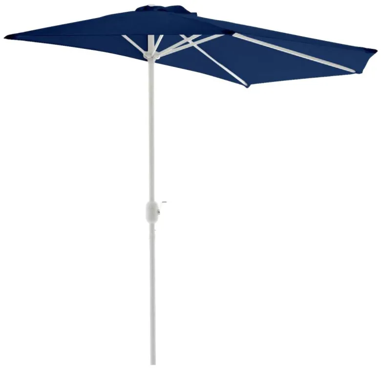 VCM Balkon-Sonnenschirm blau Polyester-Mischgewebe B/H/T: ca. 270x235x140 cm