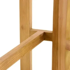 VCM Balkontisch braun Teakholz B/H/L: ca. 65x75x130 cm