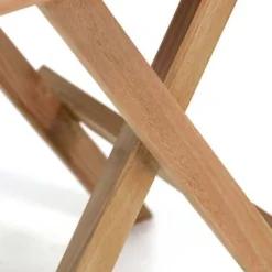 VCM Balkontisch braun Teakholz B/H/T: ca. 50x58x7 cm