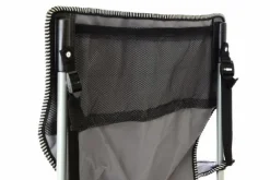 VCM Campingstuhl grau Stahlrohr B/H/L: ca. 47x47x90 cm