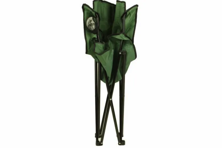 VCM Campingstuhl grün Stahlrohr B/H/L: ca. 50x85x85 cm