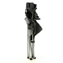 VCM Campingstuhl-Set schwarz Stahl B/H/T: ca. 47x90x47 cm