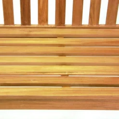 VCM Gartenbank braun Teakholz B/H/L: ca. 62x90x120 cm