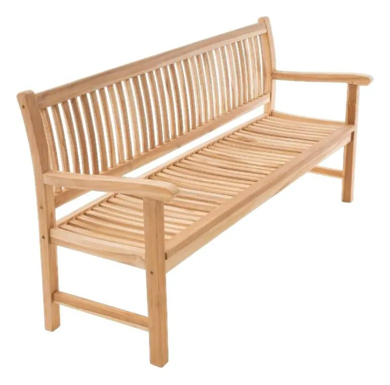 VCM Gartenbank braun Teakholz B/H/L: ca. 60x90x180 cm