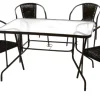 VCM Gartensitzgruppe braun Polyrattan B/H: ca. 53x73 cm