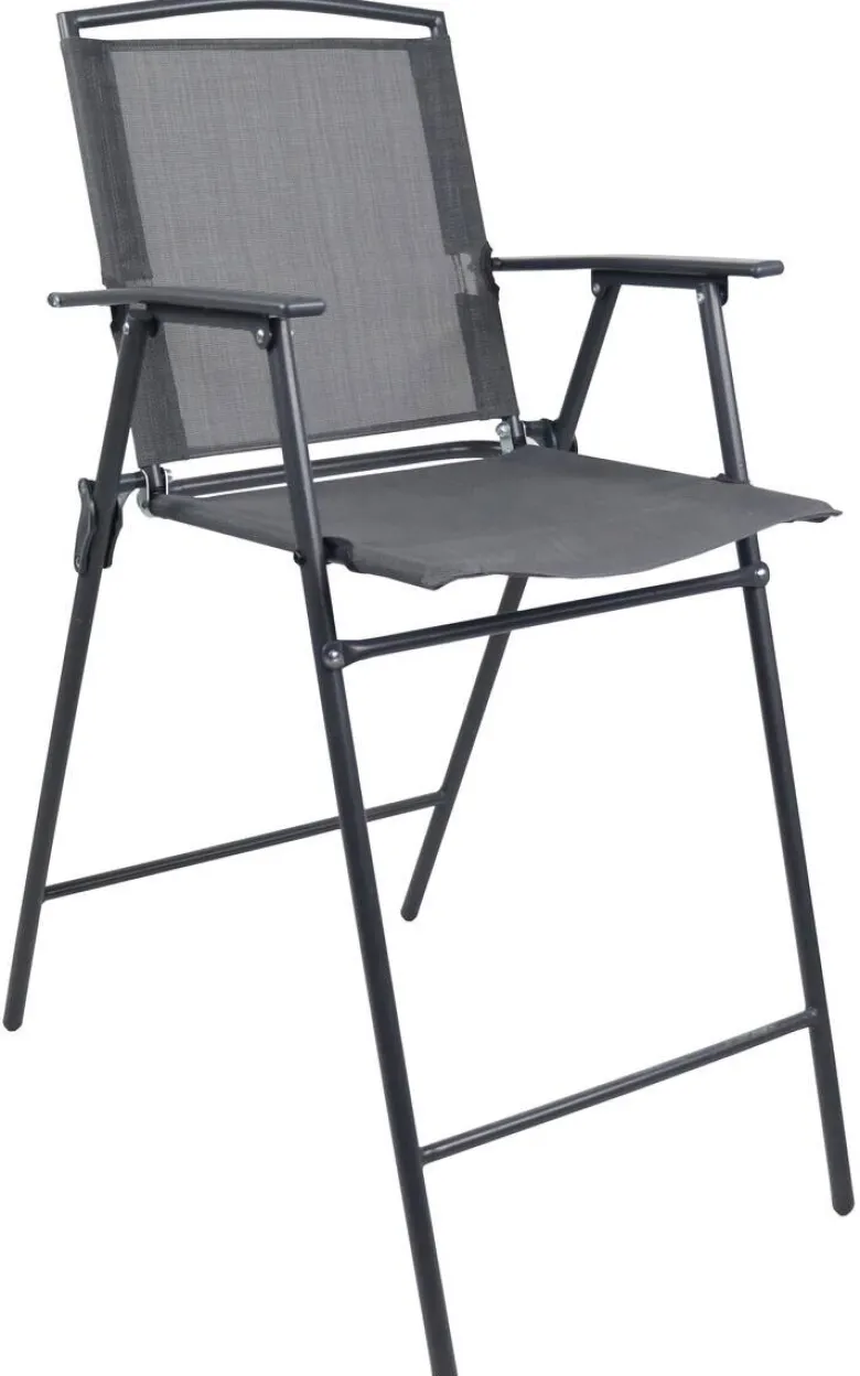 VCM Gartensitzgruppe Garlos anthrazit Stahl B/H/L: ca. 70x108x70 cm