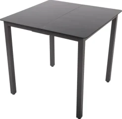 VCM Gartentisch anthrazit Aluminium B/H/T/L: ca. 80x73x80x80 cm
