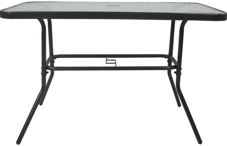 VCM Gartentisch anthrazit Metall B/H/T: ca. 110x70x55 cm