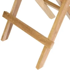 VCM Gartentisch braun Holz B/H/L: ca. 50x50x50 cm