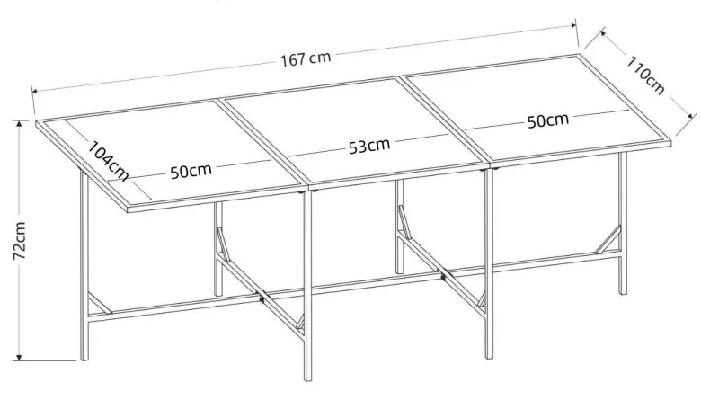 VCM Gartentisch Raloso braun Rattan B/H/L: ca. 170x74x110 cm