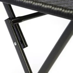 VCM Gartentisch schwarz Polyrattan B/H/L: ca. 61x75x61 cm