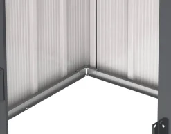 VCM Gerätehaus anthrazit B/H/L: ca. 202x181x113 cm