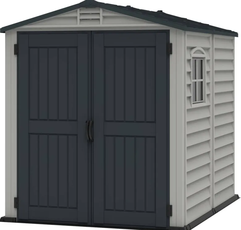 VCM Gerätehaus grau B/H/L: ca. 186x213x190 cm