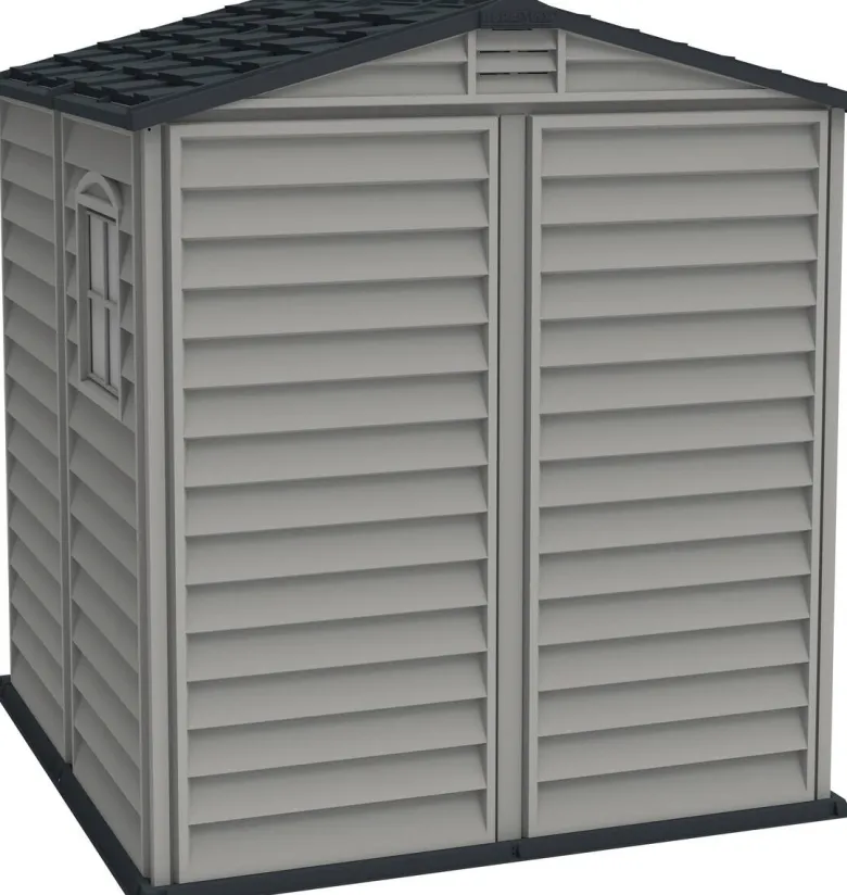 VCM Gerätehaus grau B/H/L: ca. 186x213x190 cm