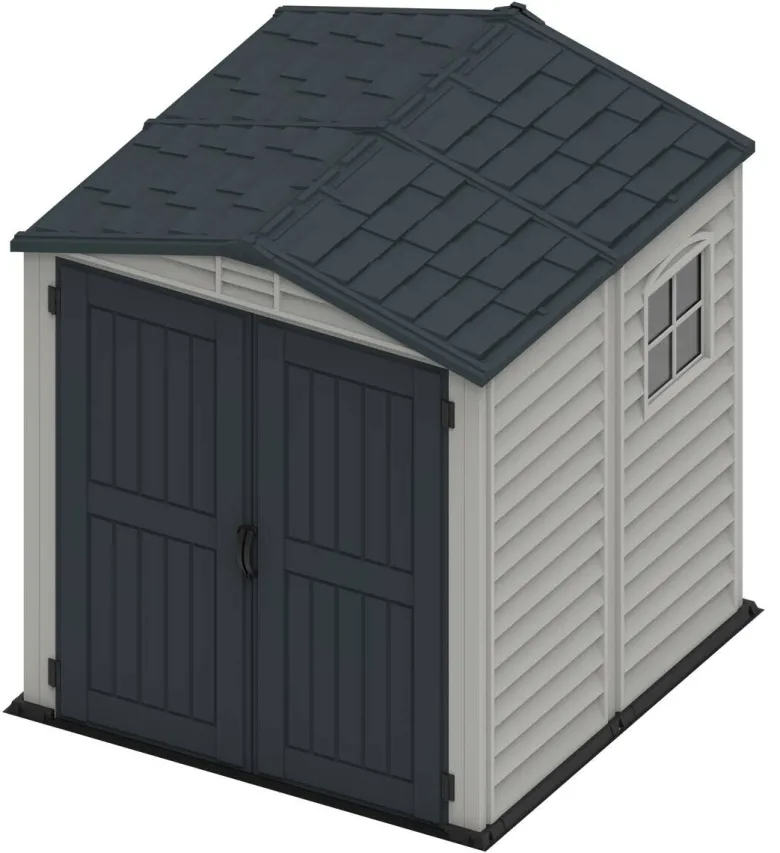 VCM Gerätehaus grau B/H/L: ca. 186x213x190 cm