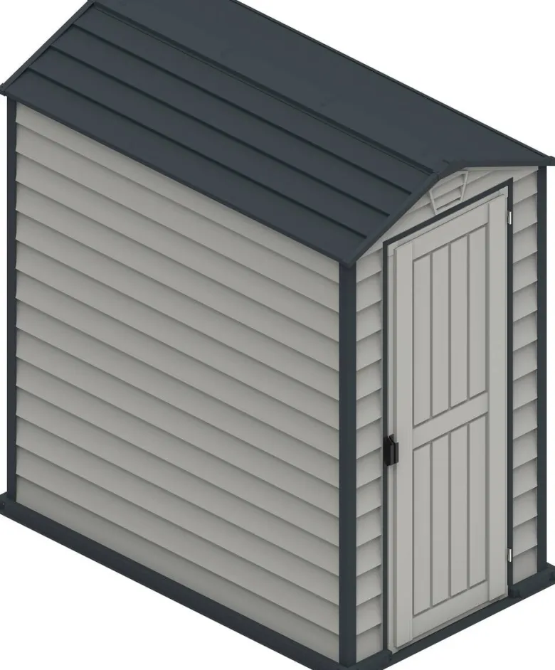 VCM Gerätehaus grau B/H/L: ca. 104x192x180 cm