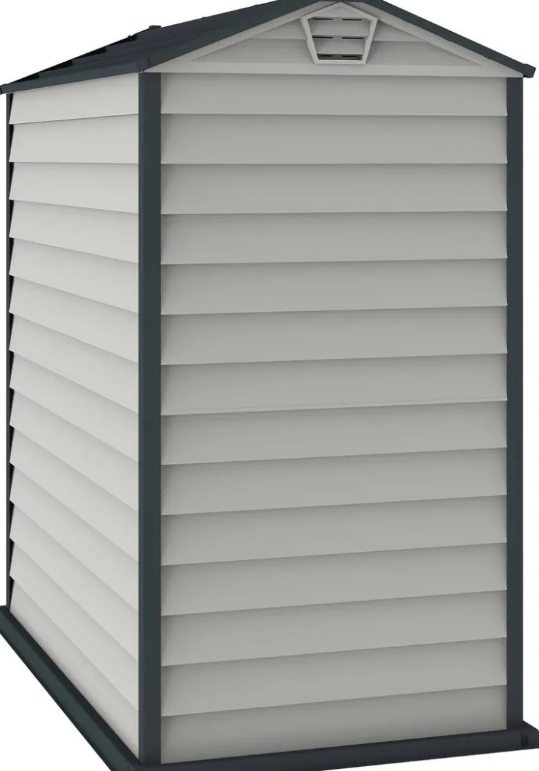 VCM Gerätehaus grau B/H/L: ca. 104x192x180 cm