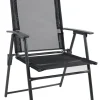 VCM Klappsessel 4er Set anthrazit Metall B/H/T: ca. 61x105x56 cm