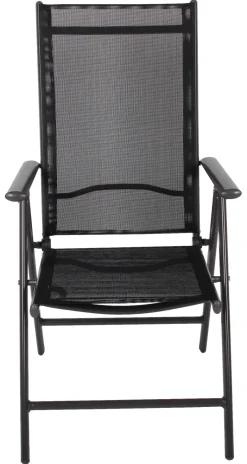 VCM Klappsessel-Set Sonlas anthrazit Textilene B/H/T: ca. 56x105x64 cm