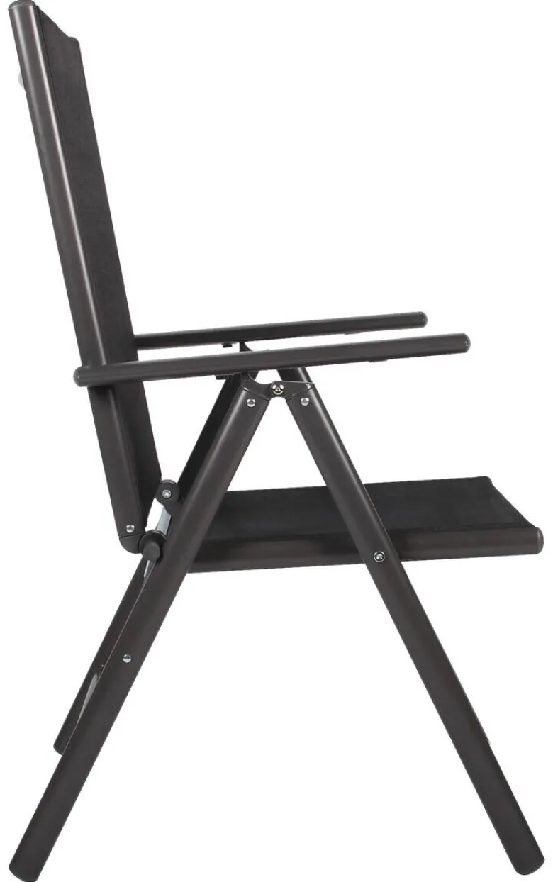 VCM Klappsessel-Set Sonlas anthrazit Textilene B/H/T: ca. 56x105x64 cm