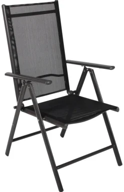 VCM Klappsessel-Set Sonlas anthrazit Textilene B/H/T: ca. 56x105x64 cm