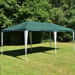 VCM Pavillon grün Polyester-Mischgewebe B/H/L: ca. 600x197x300 cm