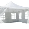 VCM Pavillon weiß Metall B/H/L: ca. 400x200x400 cm