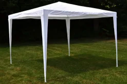 VCM Pavillon weiß Stahlrohr B/H/L: ca. 300x197x300 cm
