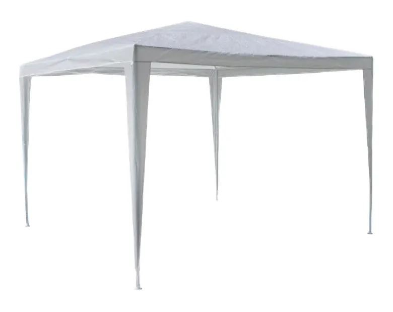 VCM Pavillon weiß Stahlrohr B/H/L: ca. 300x197x300 cm