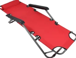 VCM Relaxliege Maltosa rot Textilene