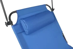 VCM Sonnenliege Bindox blau Stahl B/H/L: ca. 55x24x185 cm