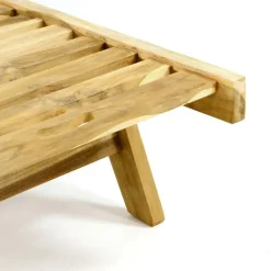 VCM Sonnenliege braun Holz B/H/L: ca. 57x34x200 cm