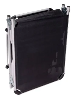 VCM Sonnenliege schwarz Aluminium B/H/T: ca. 57x187x30 cm