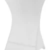 VCM Stretch-Husse für Stehtisch weiß Polyester-Mischgewebe H/D: ca. 110x80 cm