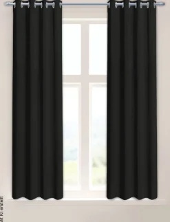 Verdunklungsvorhang Darkness schwarz B/L: ca. 135x175 cm