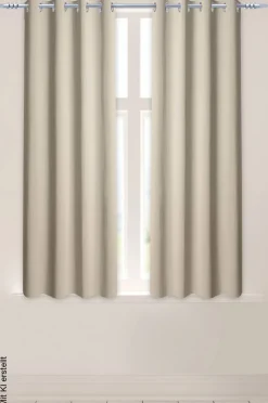 Verdunklungsvorhang Larius beige B/L: ca. 140x175 cm
