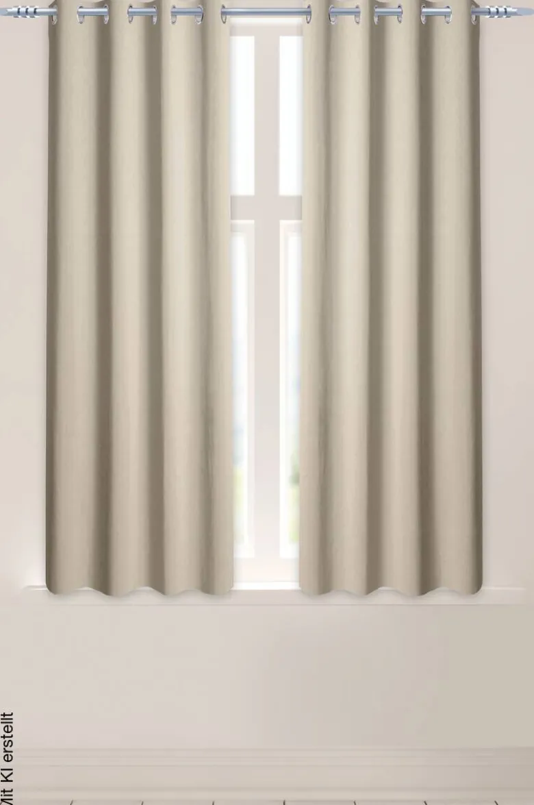 Verdunklungsvorhang Larius beige B/L: ca. 140x175 cm