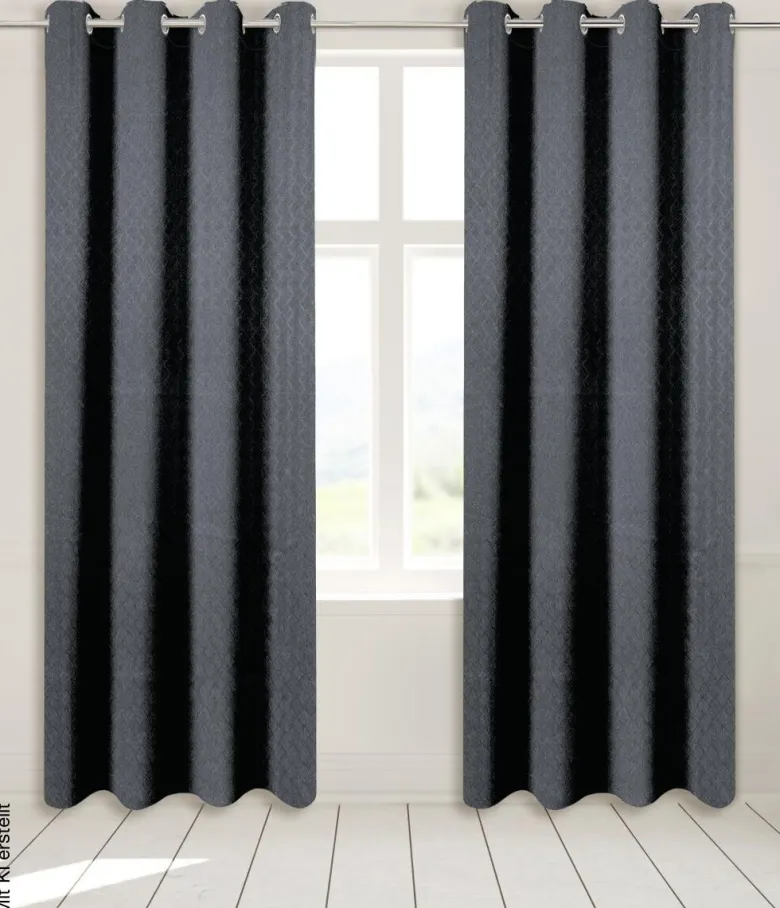 Verdunklungsvorhang Larius anthrazit B/L: ca. 140x245 cm