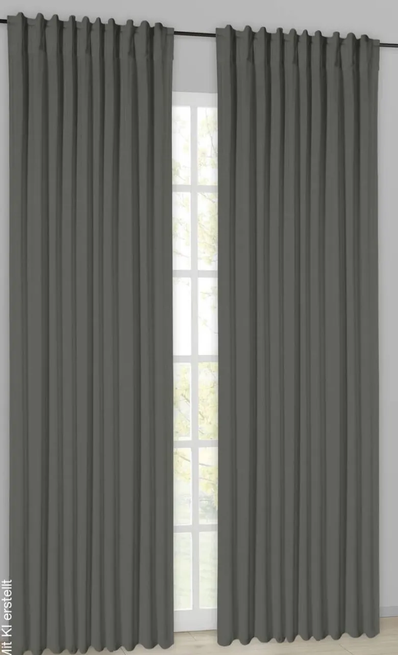 Verdunklungsvorhang New Darkness anthrazit B/L: ca. 270x245 cm