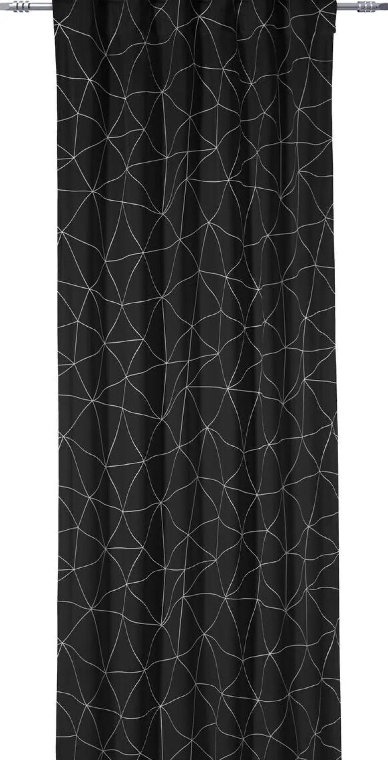 Verdunklungsvorhang Nizza schwarz B/L: ca. 135x235 cm