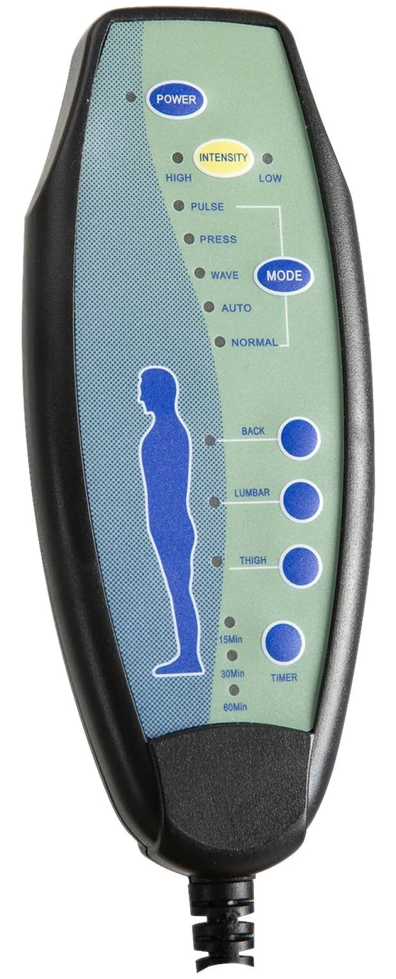 Vinsetto Massagestuhl MH02-0758 schwarz Schaumstoff Nylon