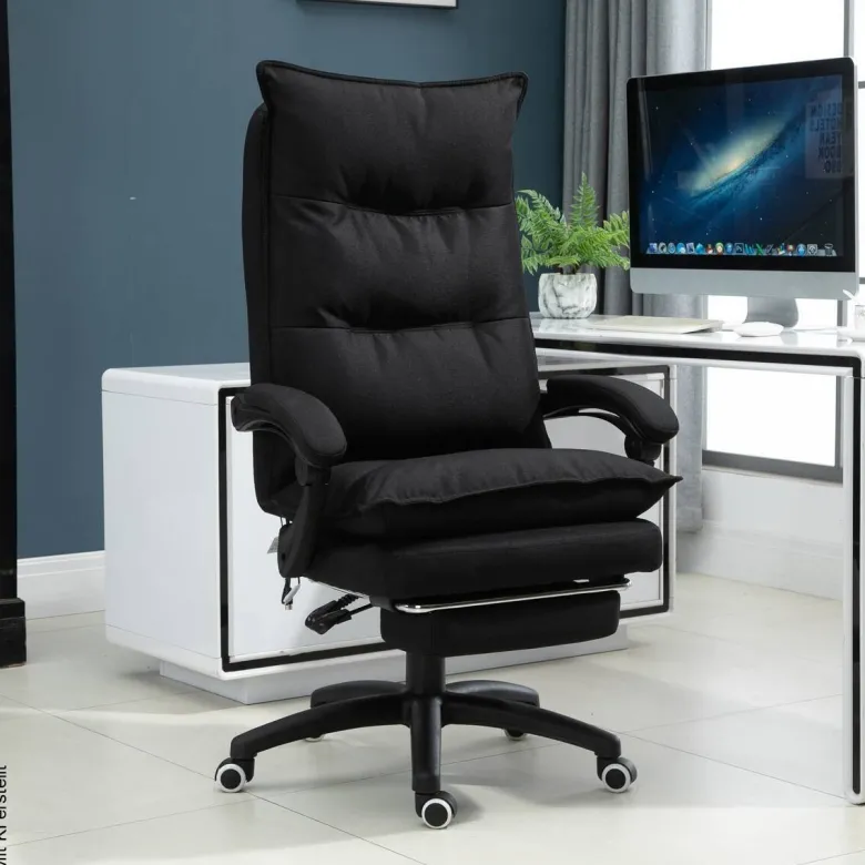 Vinsetto Massagestuhl MH02-0758 schwarz Schaumstoff Nylon