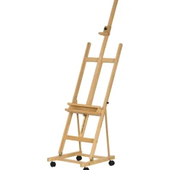 Vinsetto Staffelei natur Buche B/H/L: ca. 53x50,5x238 cm