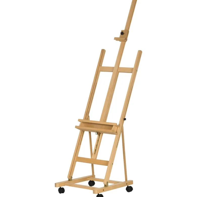 Vinsetto Staffelei natur Buche B/H/L: ca. 53x50,5x238 cm