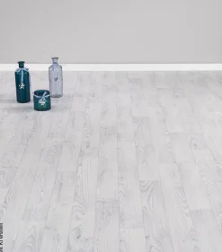 Vinylboden Novo weiß Eiche B: ca. 300 cm pro m²